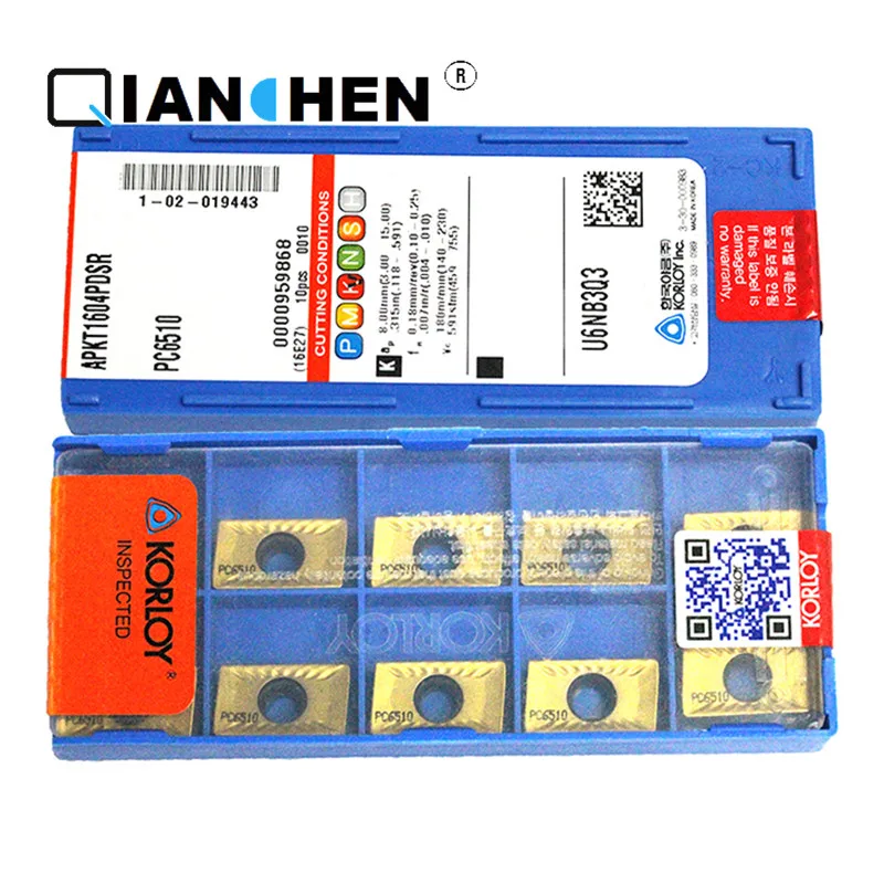 Оригинальные Корея KORLOY APKT1604PDSR PC6510 APMT1135PDER-K KF5900(10 шт./лот) Высокое качество расточка вставка инструмента
