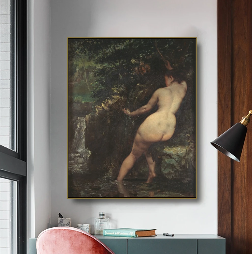 Картина маслом на холсте 》 источник художественный постер Gustave Courbet настенный
