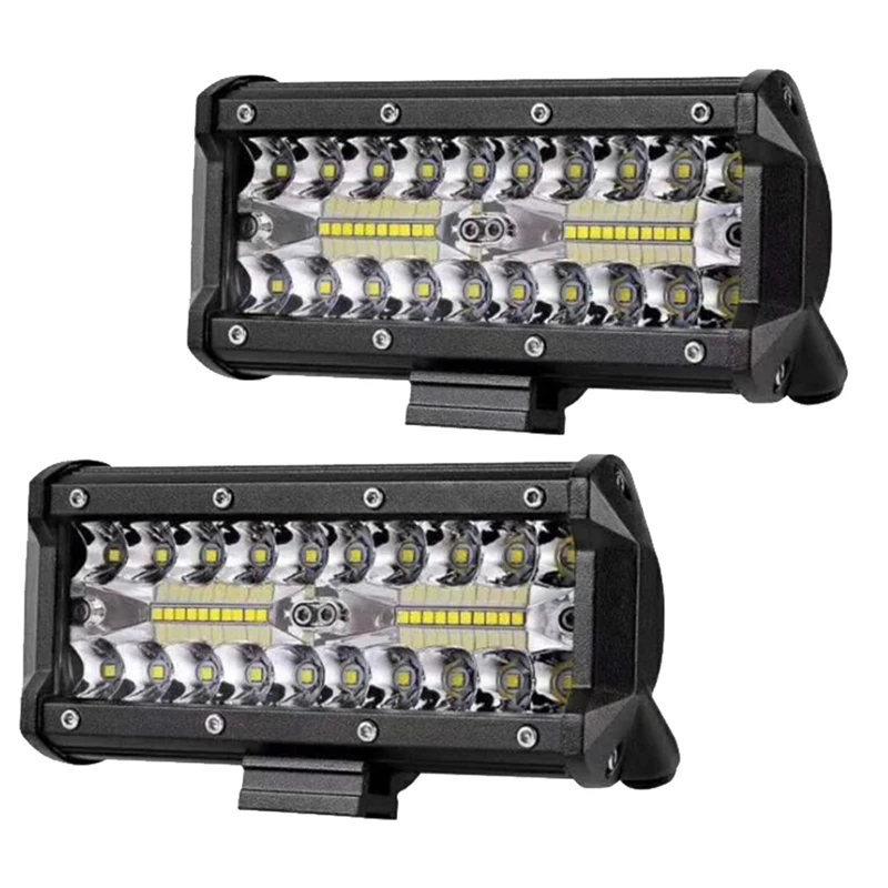 Combo Led Light Bars Spot Flood Beam for Work Driving Offroad Boat Car Tractor Truck 4x4 SUV ATV 12V 24V 1pc 16.5*8cm 120W