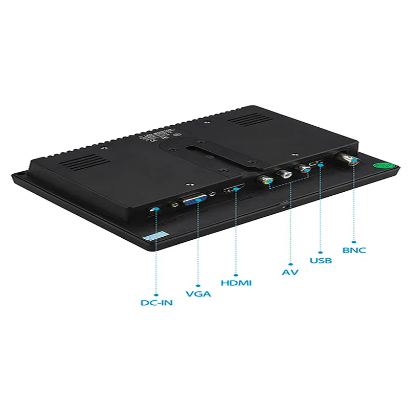 ZHIXIANDA 7 дюймов 1024x600 IPS ЖК дисплей светодиодный с HDMI VGA AV BNC Вход для автомобиля CCTV DVR