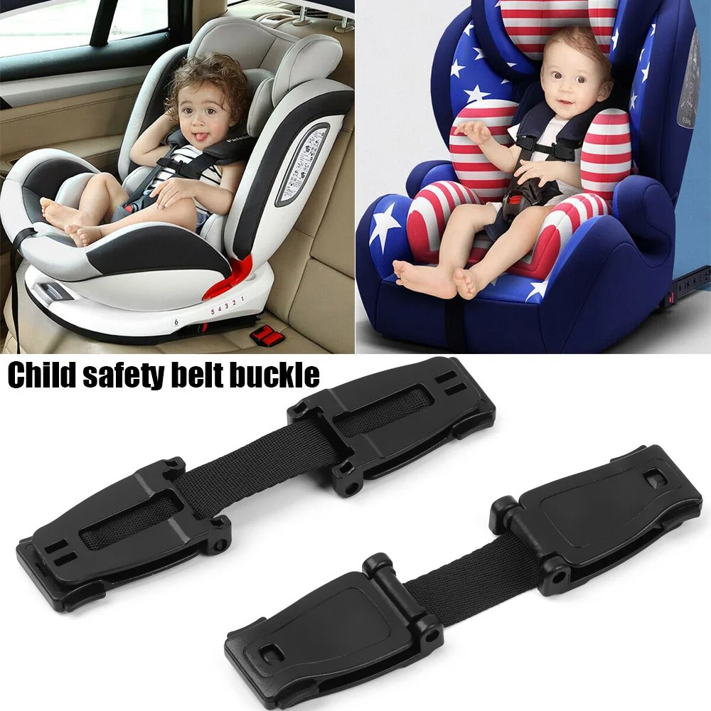 2 Packs Car Safety Seat Strap Belt Lock Tite Harness Clip Safe