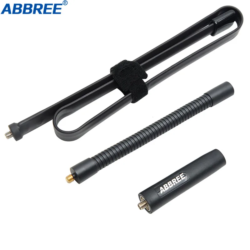 ABBREE AR-152G Gooseneck 88 см SMA-Female 144/430 МГц VHF UHF Двухдиапазонная тактическая антенна для Baofeng UV-5R UV-82 рация