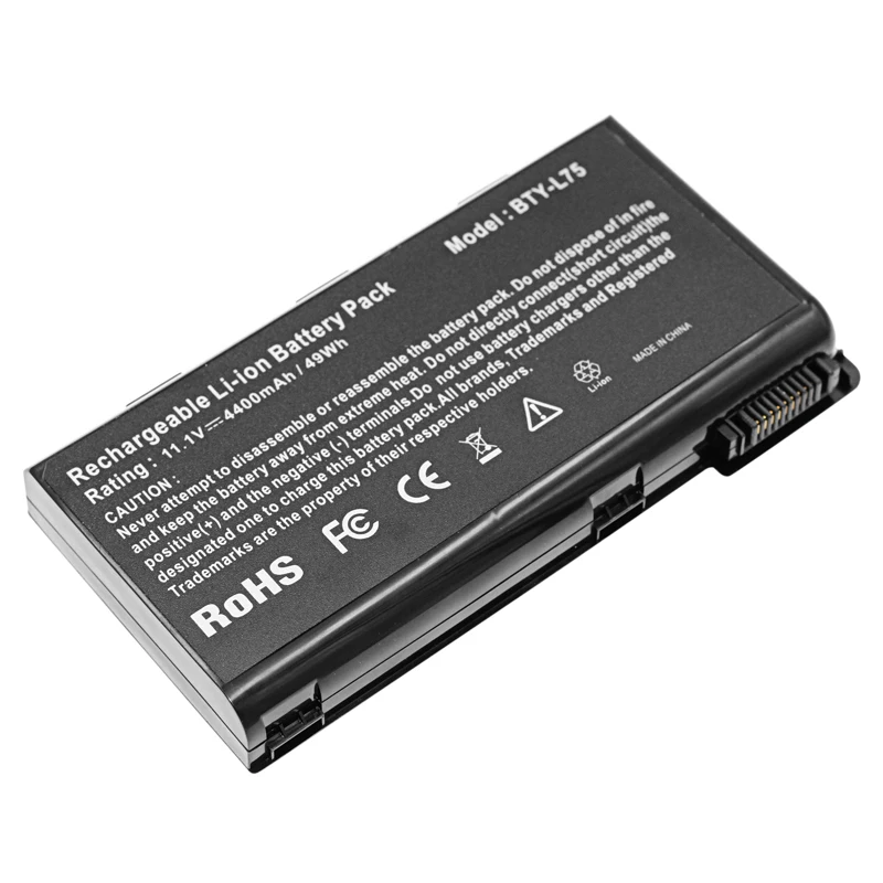 Apexway 4400 мАч BTY-L74 ноутбук Батарея для MSI L74 L75 A5000 A6000 CX500 CX500DX CX705X CX623 EX460 EX610 CX700 CX620