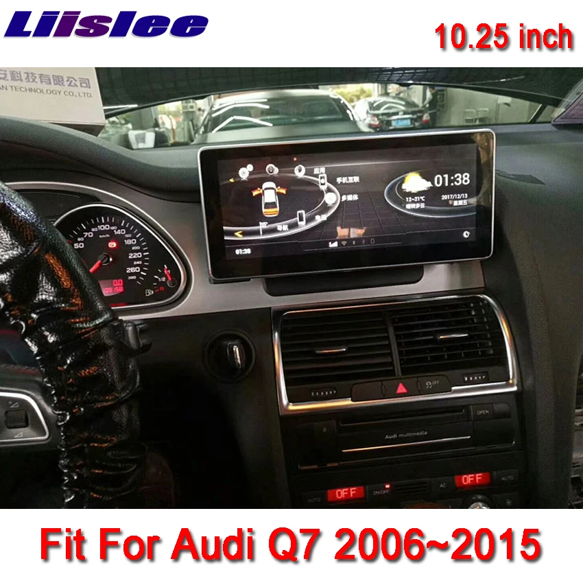 Liislee 10 25 &quotAndroid для Audi Q7 2006 ~ 2015 сенсорный экран gps навигация радио стерео тире