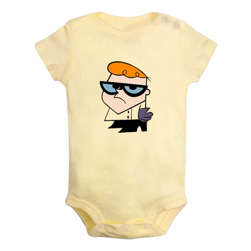 Одежда для новорожденных мальчиков и девочек с надписью «Happy Cute Boy Diego Dexter's Laboratory Dexter Genius»; комбинезон с принтом для младенцев - Цвет: JcBaby879YD