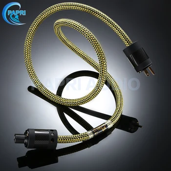 

PAPRI MPS M-7AC 6N OCC 99.99997% Single crystal copper Carbon fiber gold-plated plug For Audio CD Player DCA Tube Amp