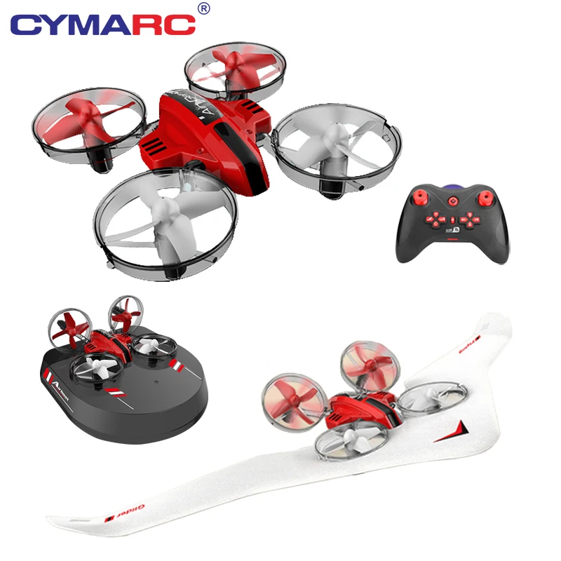 

T11 3-in-1 Vehicle Detachable RC Drone EPP Flying Air Boat Glider Headless Mode 2.4G RC Quadcopter For Kids VS E016F S9HW