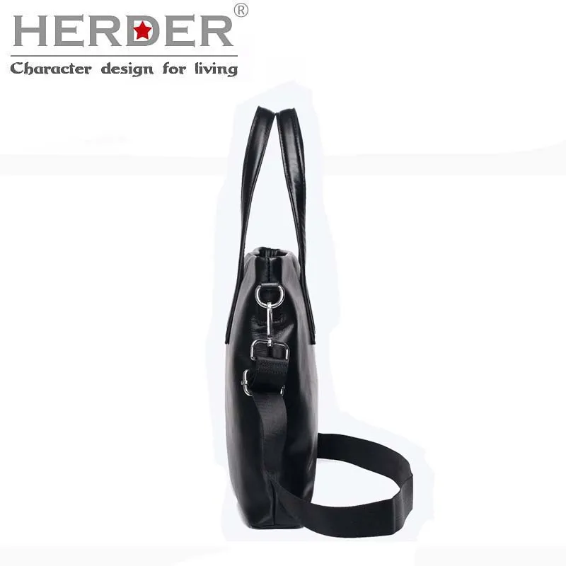 HERDER, мужская кожаная сумка, мужской портфель, известный бренд, дизайнерская сумка на плечо, сумка-мессенджер для ноутбука, мужская сумка
