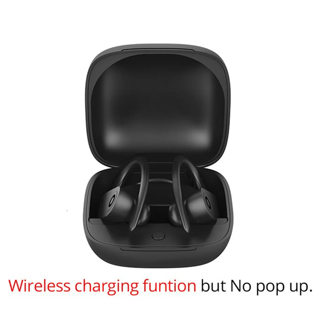 No Pop up B10 наушники TWS Bluetooth V5.0 гарнитура беспроводные стерео ушные крючки спортивные - Цвет: No Pop up