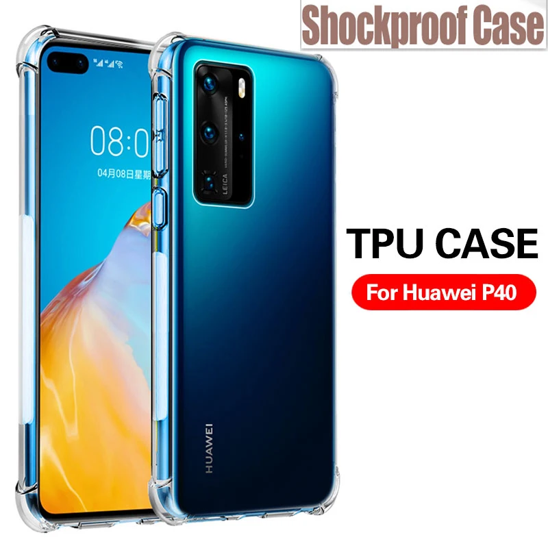 Силиконовый противоударный чехол с подушкой безопасности для Huawei P Smart Z 2021 P30 Pro P40