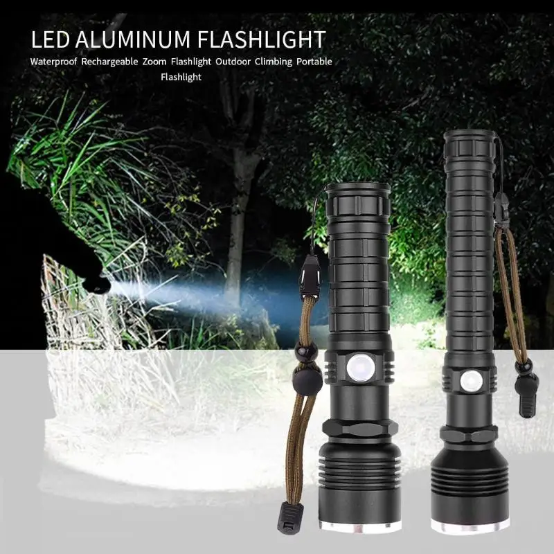 

XHP50 XHP70 LED Outdoor Night Climbing Flashlight Zoom Waterproof Light Outdoor Potable Tactical flashlight Cycling Lighting