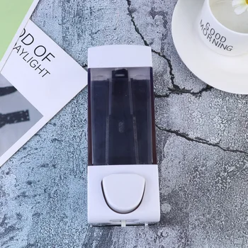 

350ml Press Pump Soap Dispenser Hand Sanitizer Bottle Wall-Mounted Shower Gel Box White (Single Nozzle)