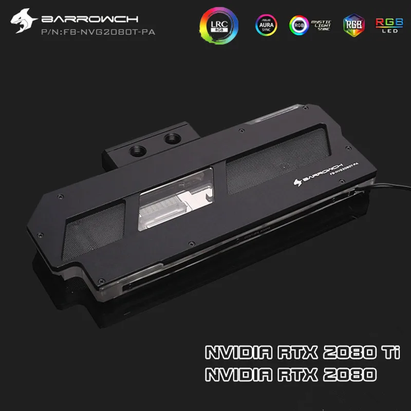 

Barrow Water cooling Digital Thermometer Support GPU Backplate use for NVIDIA RTX 2080Ti/2080 Founder Edition FB-NVG2080T-PA