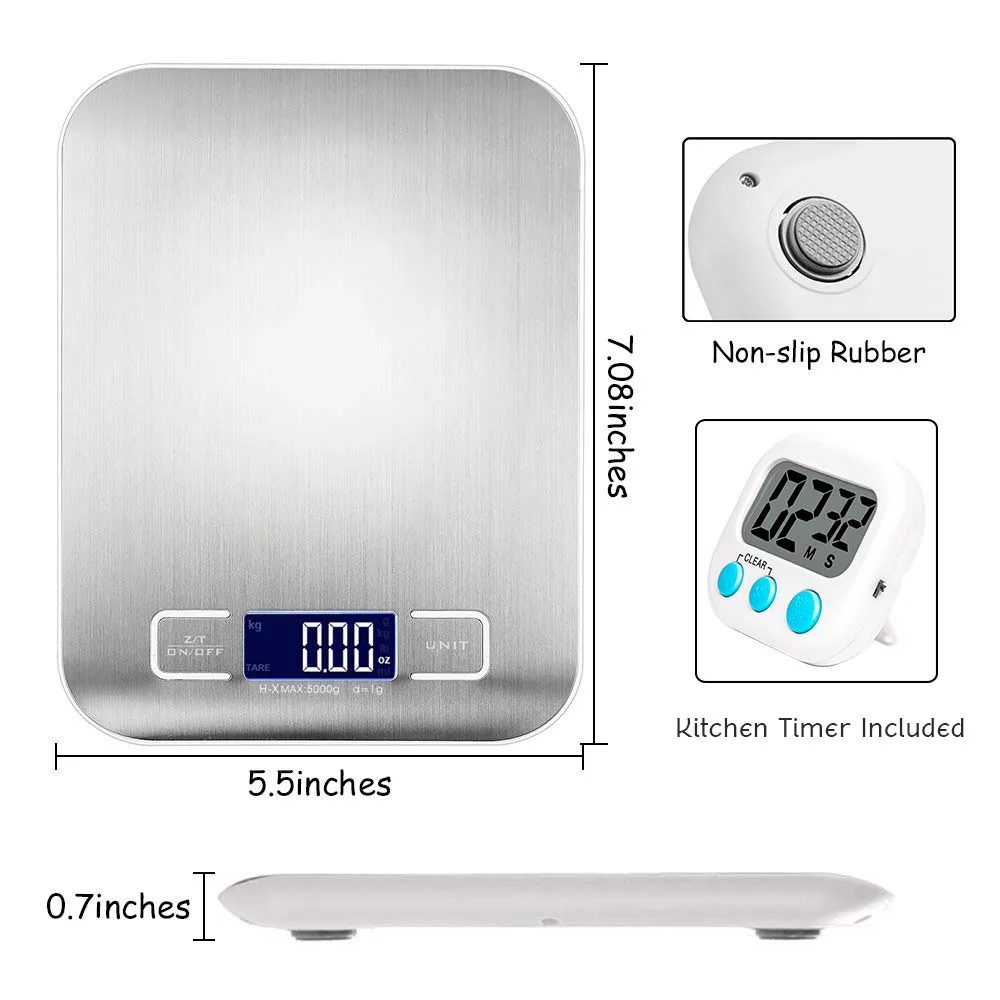 Кухонные весы-цифровые кухонные весы с цифровым кухонным таймером