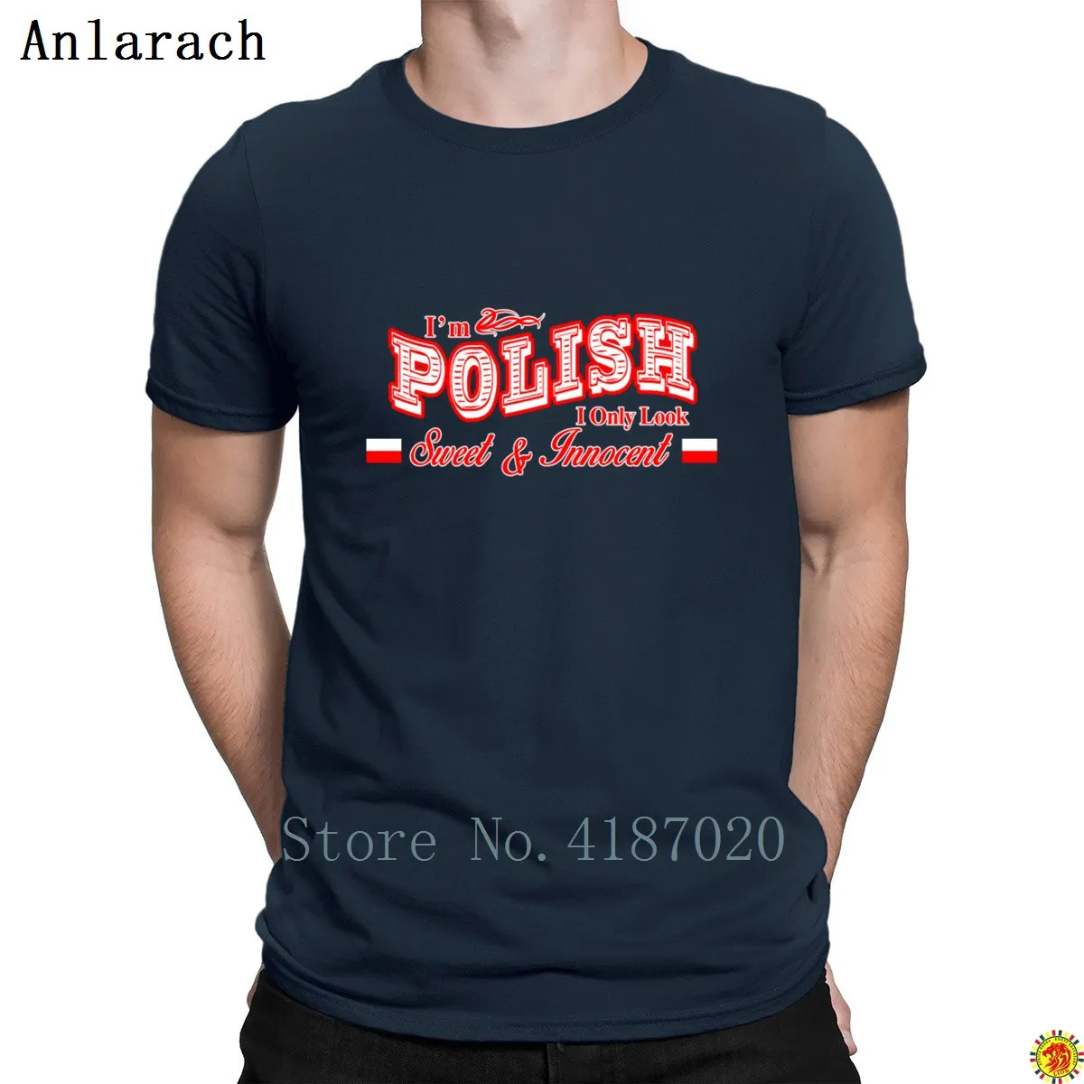 

Polish I Only Look Sweet And Innocent T Shirt Best Loose Top Quality 2018 Men's T Shirt Fun Short Sleeve Normal Print