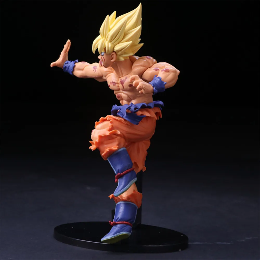 BWFC Аниме фигурки Dragon Ball Z Сон Гоку лопуха Гоку отец войны повреждения экшн Статуэтка Модель ПВХ Супер Figma игрушки Brinquedos
