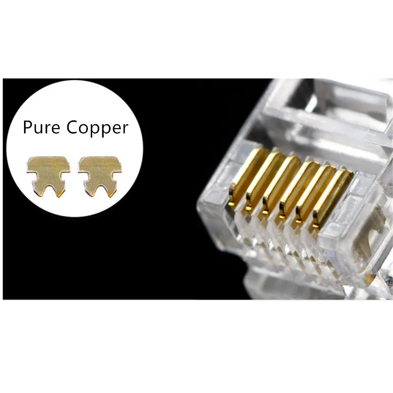 Computer Cables RJ12 Connector 6P6C Modular Cable Head Plug Gold-Plated Crimp Network RJ 12 Telephone Connectors 20pcs 50/100/200PCS Transparent Cable Length: 100PCS Computer Cables RJ12 Connector 6P6C Modular Cable Head Plug Gold-Plated Crimp Network RJ 12 Telephone Connectors 20pcs 50/100/200PCS Transparent Cable Length: 100PCS