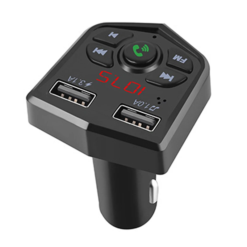 DC 12-24V Автомобильный bluetooth-комплект MP3-плеер fm-передатчик двойной USB 3.1A автомобильное зарядное устройство дисплей напряжения Micro SD TF воспроизведение музыки