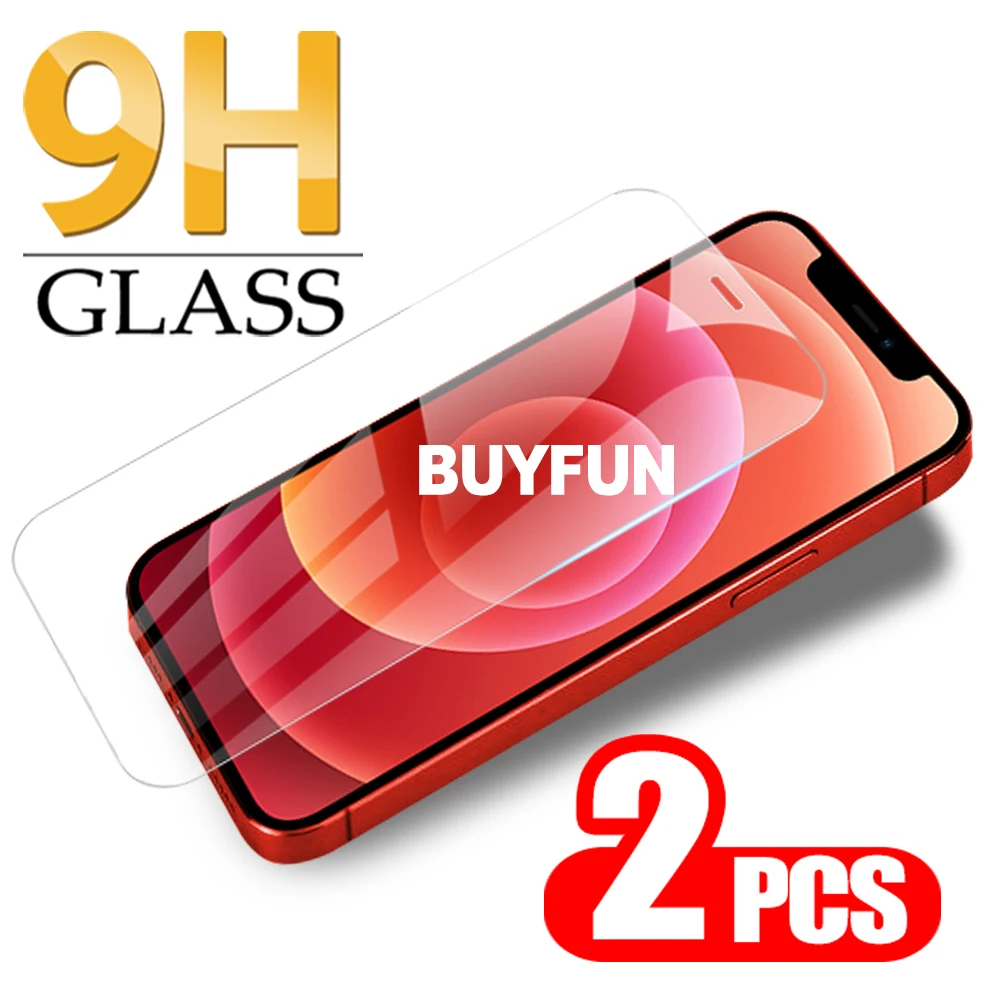 2 шт. Защитное стекло для iphone 12 11 Pro X XS Max Mini Закаленное iphone12 Aifon 12mini Защитная пленка