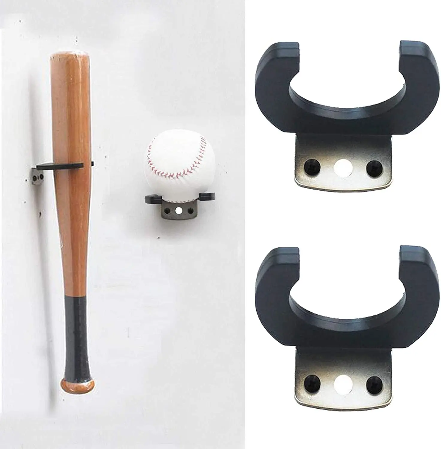 2 шт. летучая мышь стеллаж для выставки товаров (многоцелевой) настенный сталь и