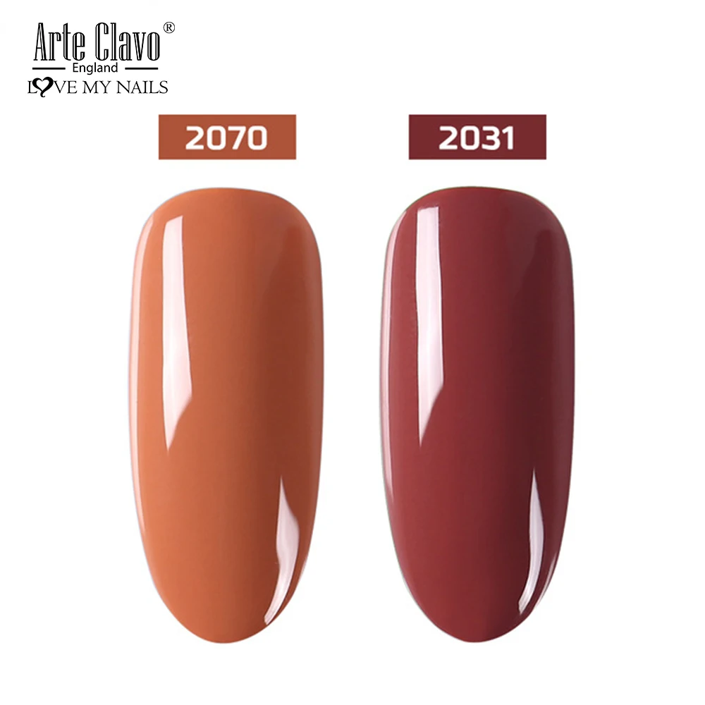2070-2031 E Clavo 2 шт./компл. гель лак для ногтей лак дает жена базовый топ светодиодный гель лак для ногтей Лаки Гибридный био-Гели Soak Off Гель Гибридный гвоздь для ногтей - Цвет: 2070-2031