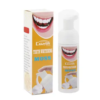 

60ml Teeth Whitening Mousse Remove Bad Breath Plaque Stains Oral Hygiene Toothpaste Bleaching Dental Teeth Cleaning Oral Care
