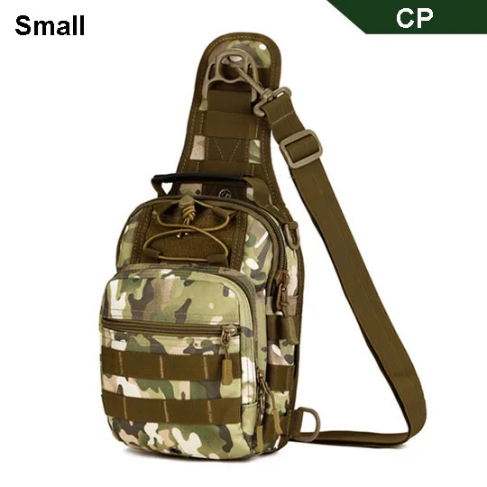 Tactische zak Molle Vissen Wandelen Rugzakken Jacht Tassen Sport Borst Sling Schouder Rugzak Militaire Leger Mochila - Цвет: CP small