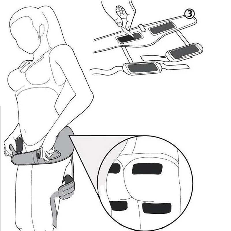 Supports Belt Slimming Products Massager Intensity Rechargeable EMS Toning Slim Belt Braces Bottom Toner Firm Hips Legs Lifting