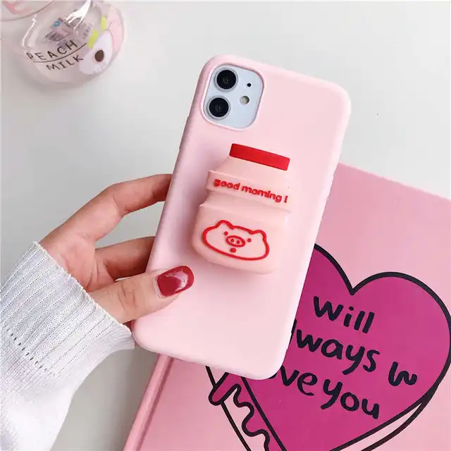 3D Cute cartoon holder stand Case For samsung galaxy a50 a70 a20 a30 a40 s8 s9 s10 plus lite note 9 10 8 a7 a8 2018 s7 edge a10 6
