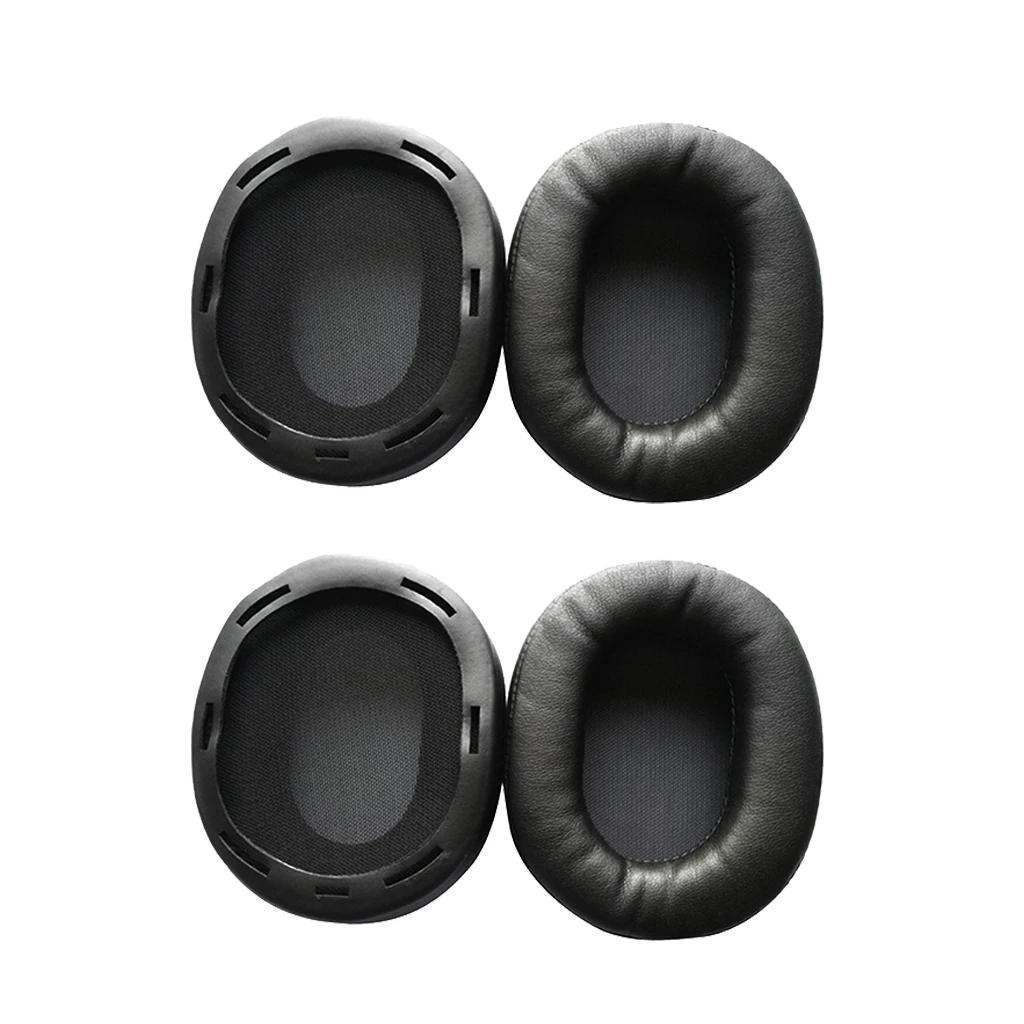 2pair Headphones Ear Pads Cushion Cover for Sony MDR-1R 1RNC 1RMK2 Black