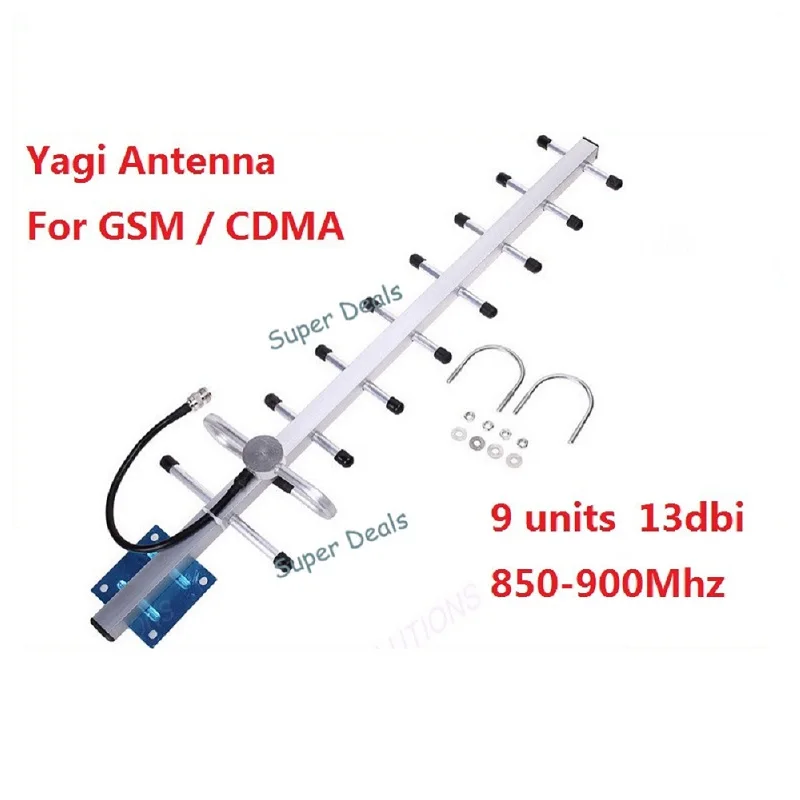 ZQTMAX 9 блоков 13dbi Yagi антенна N гнездовой разъем для усилителя сигнала мобильного