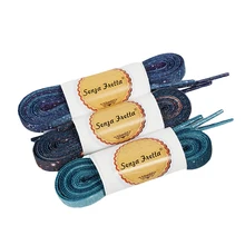 Зеленые шнурки из полиэстера с принтом "Звездное небо"