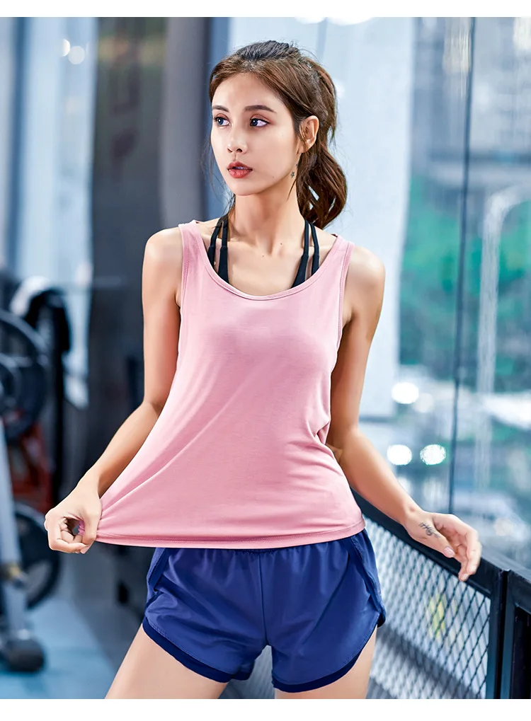 Yoga Top Women Gym Sports Vest Sleeveless Shirts Tank Tops Sport Top Fitness Women Running Clothes Singlets Backless Sportswear