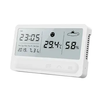 

Digital Thermometer Hygrometer High Sensitivity Large LCD Display Indoor Monitor