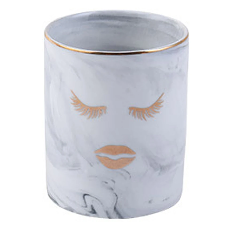 Tank Make Up Box Holder Home Car Pen Decoration Gifts Office Nordic Style Brushes Organizer Ceramics Cosmetic Space Saving - Цвет: C