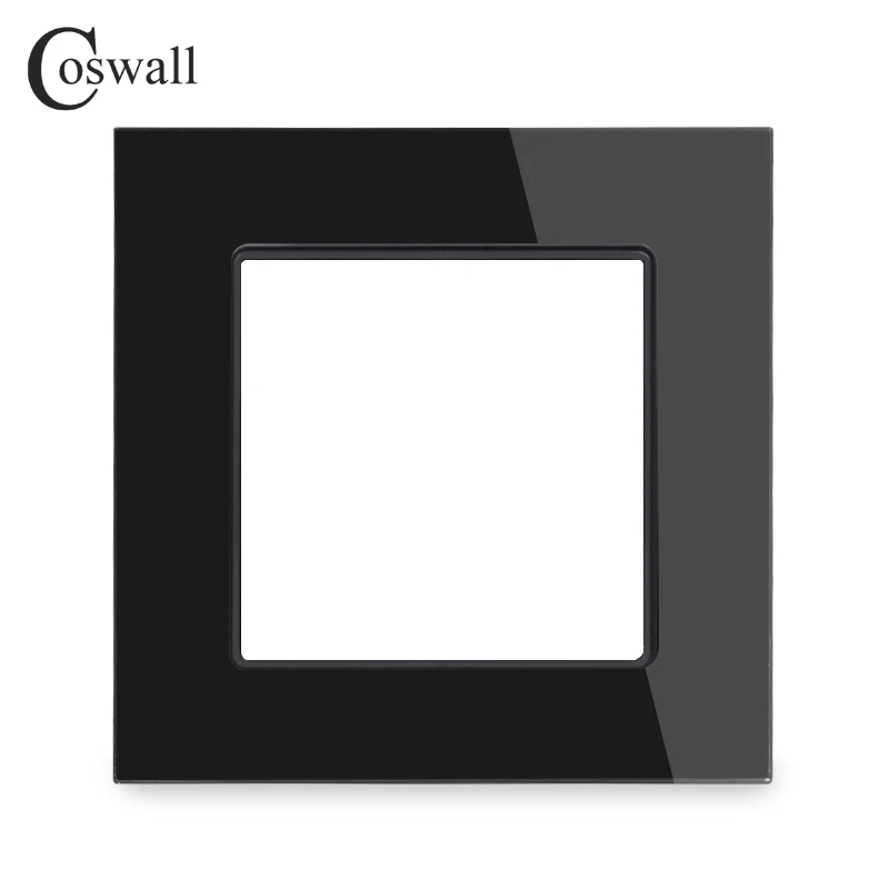 Coswall роскошные стены Кристалл Закаленное стекло Панель рамки diy части для серии C1 черный, белый, золотой, красный