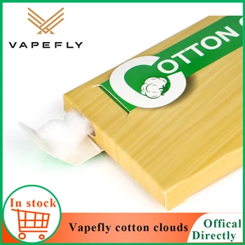 

100% Organic Vapefly cotton clouds DIY Vape accessories for E cigarette RDA RTA Tank cotton vs firebolt cotton for galaxies RDTA