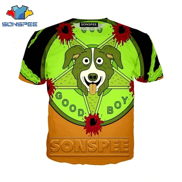 7 SONSPEE, 3d принт, футболка, Mr Pickles, для мужчин и женщин, уличная одежда, рок, мода, собаки, футболка, Harajuku, футболки, Забавные футболки, homme, футболка, XK131 - Цвет: 7