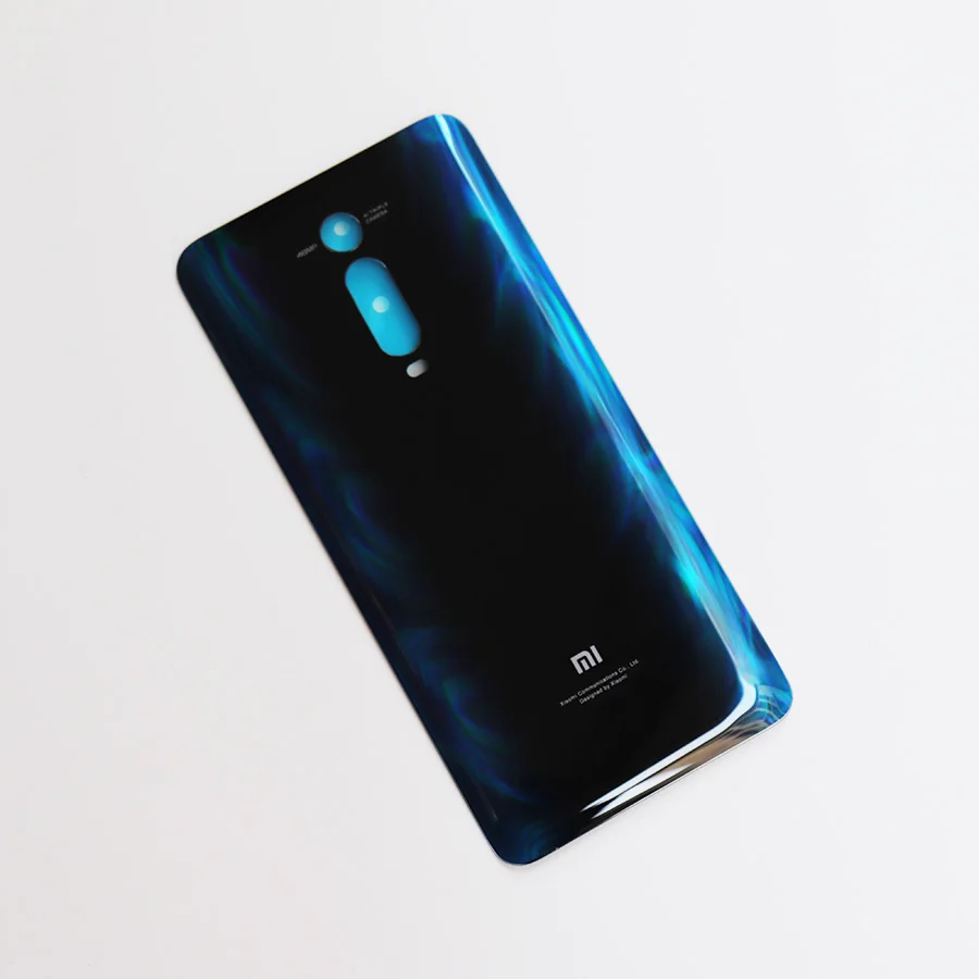 Mi 9T 3D стекло задняя крышка корпуса для Xiao mi Red mi K20 задняя дверь Замена жесткий чехол батареи черный Запас K20 Pro - Цвет: Blue 2