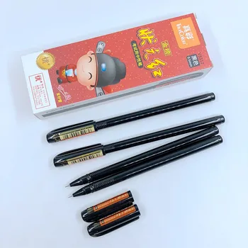 

[TrueColor] (4 Pieces/Lot) Office Supplies High Quality 0.5mm Black Gel Ink Pen School Student Stationery V3312R