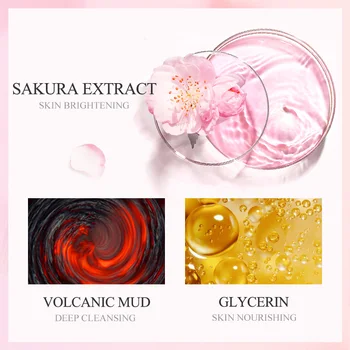 1pcs Japan Sakura Mud Face Mask Anti Wrinkle Night Facial Packs Skin Clean Dark Circle Moisturize Anti-Aging Skin Care 2 1pcs Japan Sakura Mud Face Mask Anti Wrinkle Night Facial Packs Skin Clean Dark Circle