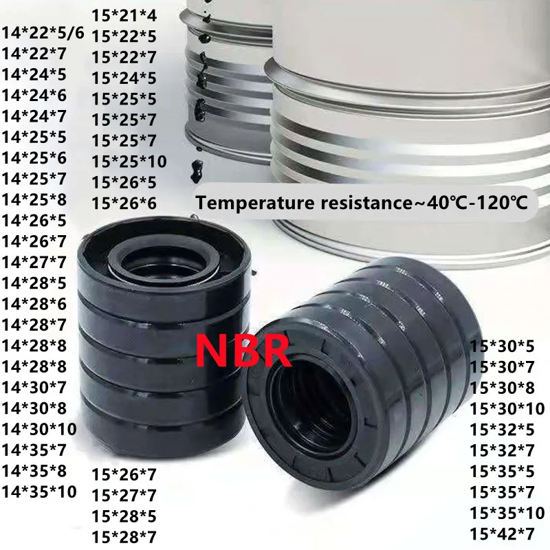 2 шт. каркас NBR для уплотнения вала 35/40*4/5/6/7/8/10 мм |