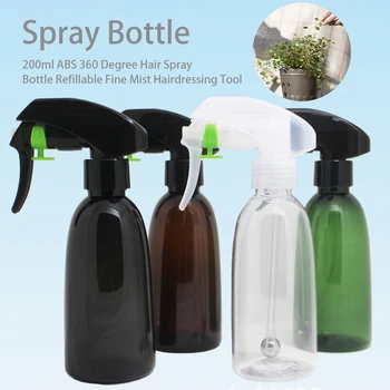

200ml Multifunctional Portable 360 Degree Hair Spray Bottle Fine Mist Hairdressing Tool Leakproof Refillable Bottle Home Salon