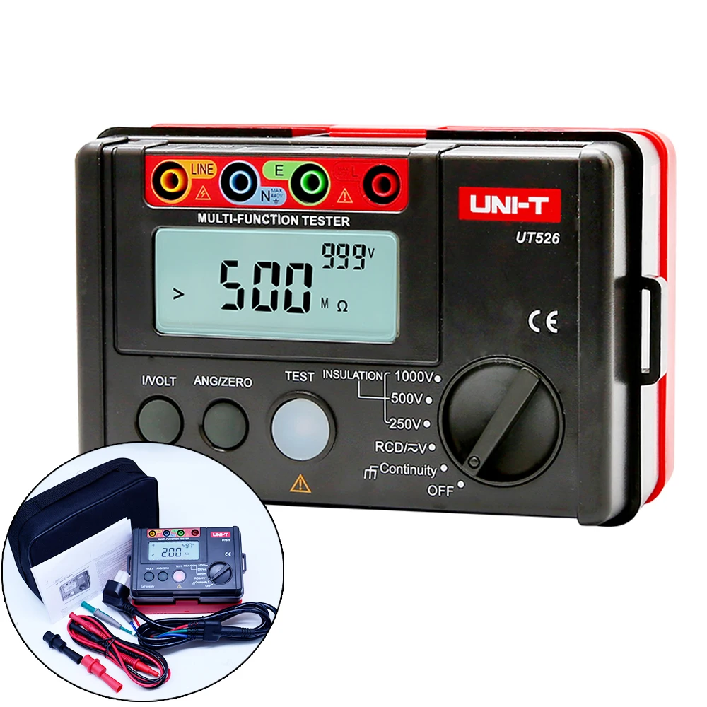 Цифровой Электрический измеритель тестер сопротивления изоляции Ом