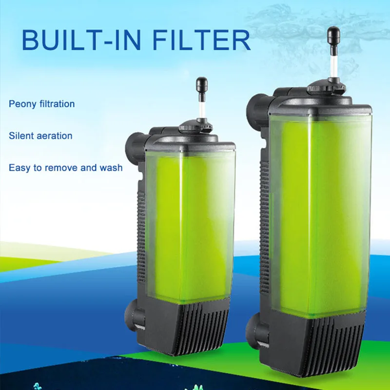 

10W 15W Built-In Fish Tank Filter 220V Aquarium Filter Air Pump Plastic Shell Mute Oxygen Pump Aquarium Accessories