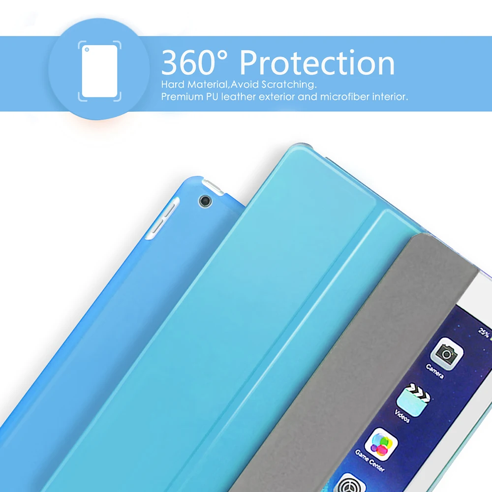 Ultrathin Magnetic Smart Cover Stand Case for iPad Air 2 A1566 A1567 9.7