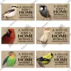 Putuo Decor Birds Sign Wood Hanging Plaque Wood Animal Signs Lovely Friendship Wooden Pendant for Cage House Home Wall Decor 5
