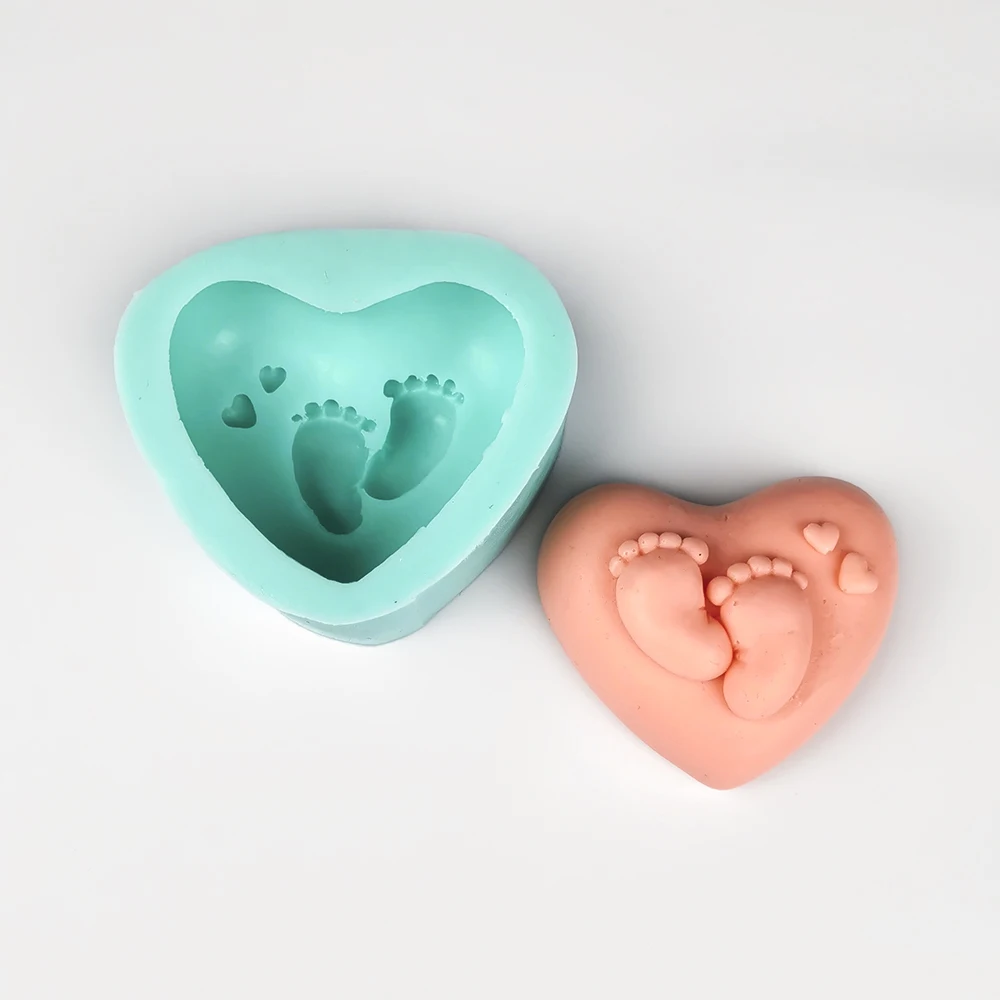 Soap Silicone Mold Baby Heart Love Baby Silicone Mold Silicone