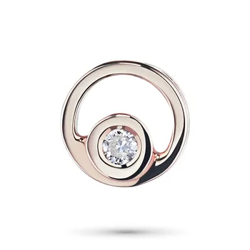

Red gold pendant with Diamond