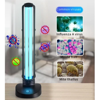 

UV disinfection lamp 38W 110V 220V Sterilier Timing UVC Table UV Ultraviolet Quartz light Bactericidal For Bedroom/Hospital